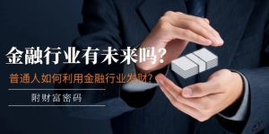 公众号付费文章:金融行业有未来吗?普通人如何利用金融行业发财?(附财富密码)-LH资源分享网