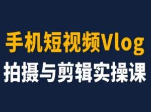 手机短视频Vlog拍摄与剪辑实操课，小白变大师-LH资源分享网