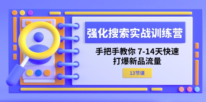 （11557期）强化 搜索实战训练营，手把手教你 7-14天快速-打爆新品流量（13节课）-LH资源分享网