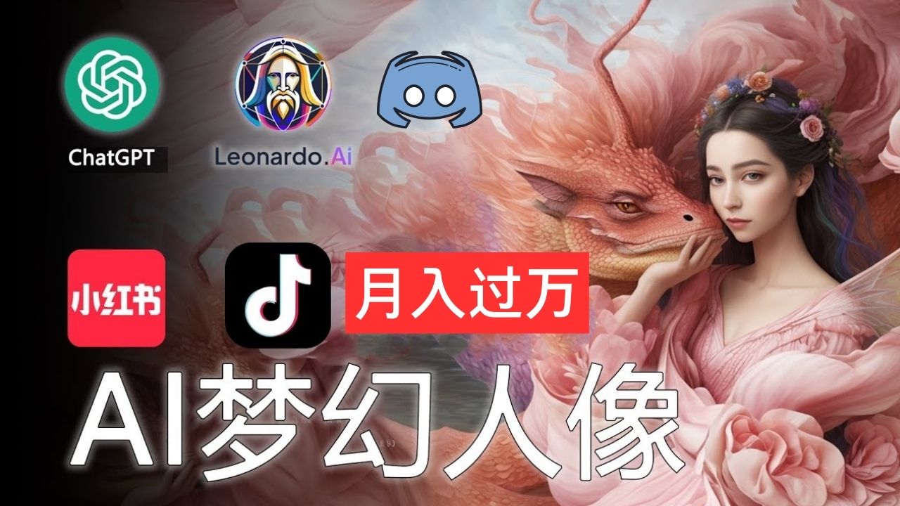 （11575期）AI摄影梦幻人像：零基础也能月入过万的秘密-LH资源分享网
