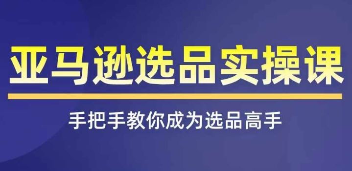 亚马逊选品实操课程，快速掌握亚马逊选品的技巧，覆盖亚马逊选品所有渠道-LH资源分享网