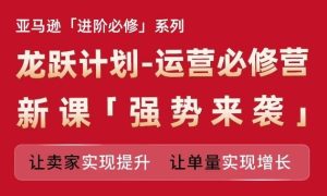 亚马逊进阶必修系列,龙跃计划-运营必修营新课,让卖家实现提升 让单量实现增长-LH资源分享网
