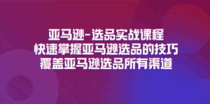 亚马逊选品实战课程,快速掌握亚马逊选品的技巧,覆盖亚马逊选品所有渠道-LH资源分享网