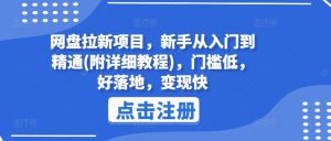 网盘拉新项目，新手从入门到精通(附详细教程)，门槛低，好落地，变现快-LH资源分享网