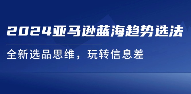 （11703期）2024亚马逊蓝海趋势选法，全新选品思维，玩转信息差-LH资源分享网