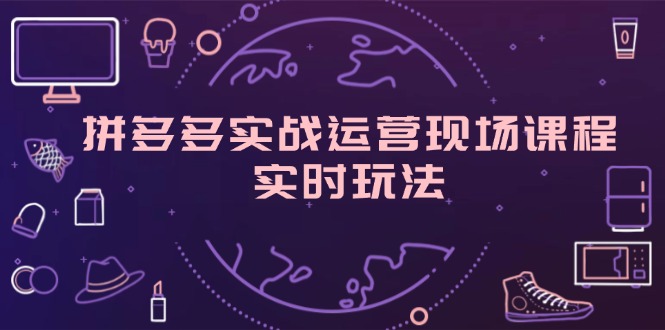 （11759期）拼多多实战运营现场课程，实时玩法，爆款打造，选品、规则解析-LH资源分享网