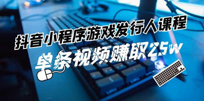 （11765期）抖音小程序-游戏发行人课程：带你玩转游戏任务变现，单条视频赚取25w-LH资源分享网