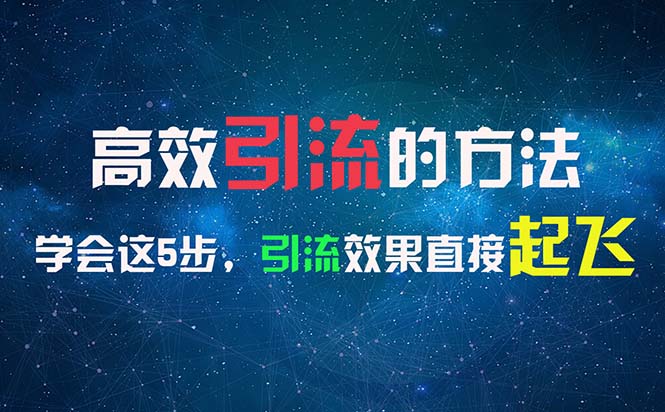 （11776期）高效引流的方法，可以帮助你日引300+创业粉，一年轻松收入30万，比打工强-LH资源分享网