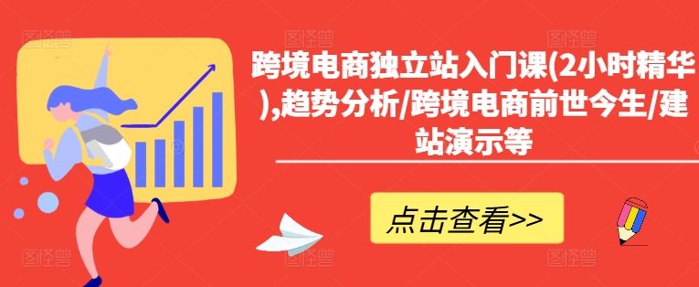 跨境电商独立站入门课(2小时精华),趋势分析/跨境电商前世今生/建站演示等-LH资源分享网