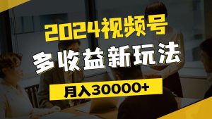 （11905期）2024视频号多收益新玩法，每天5分钟，月入3w+，新手小白都能简单上手-LH资源分享网