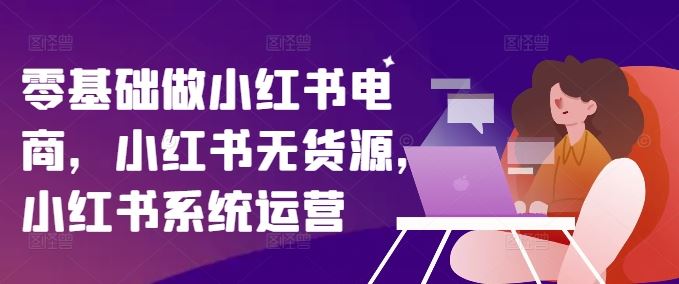 零基础做小红书电商，小红书无货源，小红书系统运营-LH资源分享网
