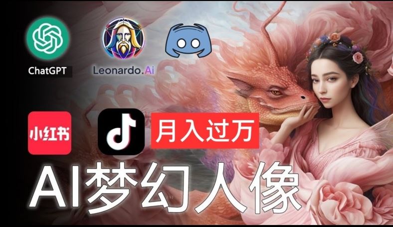 AI摄影梦幻人像：零基础也能月入过万的秘密【揭秘】-LH资源分享网