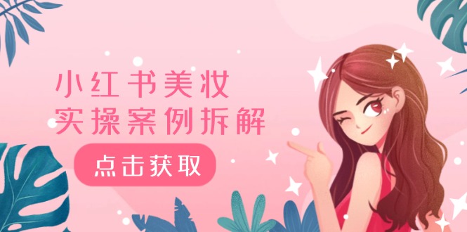 小红书美妆实操案例拆解，深度解读小红书40万粉 8000赞180粉，为什么?-LH资源分享网