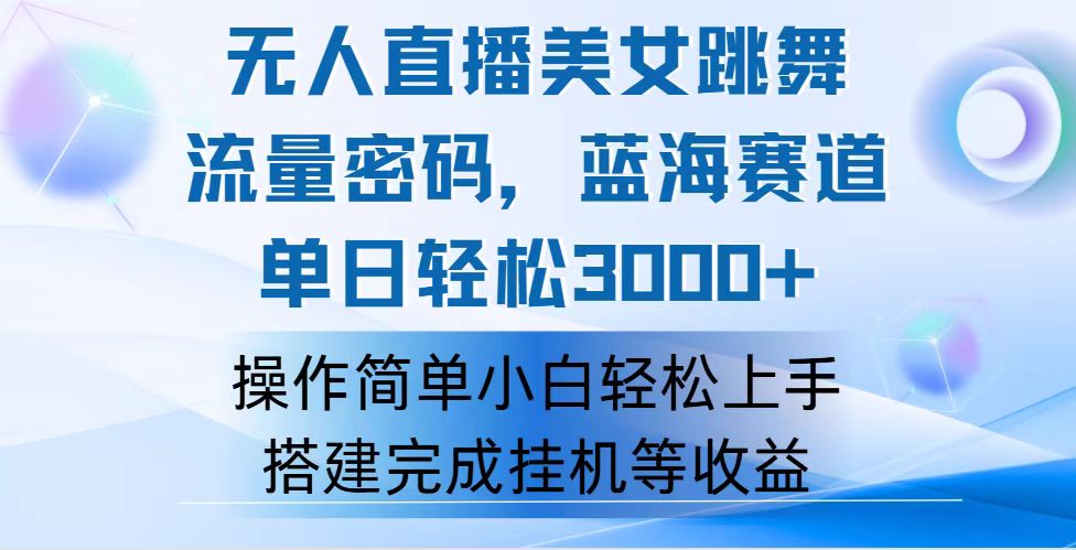 （12088期）快手无人直播美女跳舞，轻松日入3000+，流量密码，蓝海赛道，上手简单…-LH资源分享网