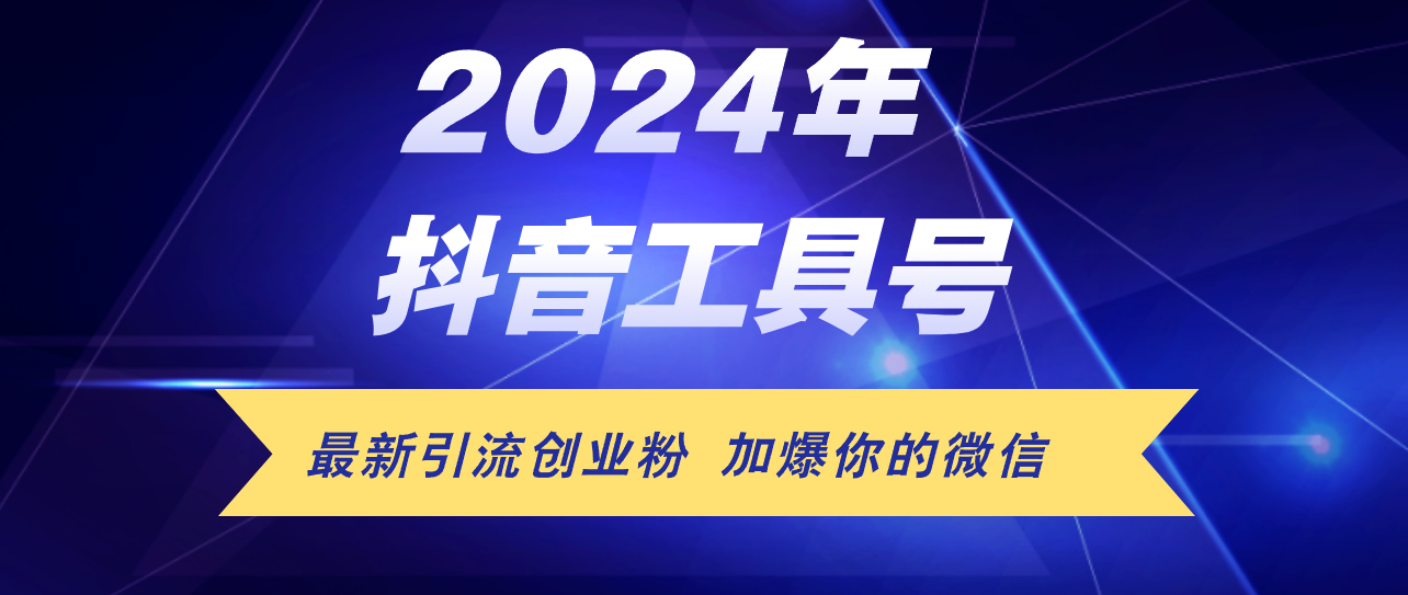 （12149期）24年抖音最新工具号日引流300+创业粉，日入5000+-LH资源分享网