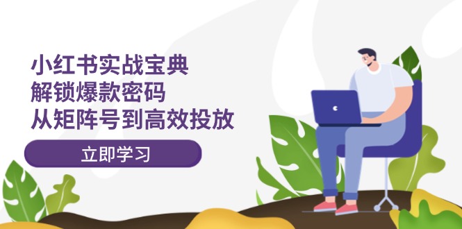 小红书实战宝典：解锁爆款密码，从矩阵号到高效投放-LH资源分享网