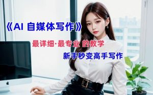 AI自媒体文章创作全网最详细教程，新手秒变写作高手，多方位发展-LH资源分享网