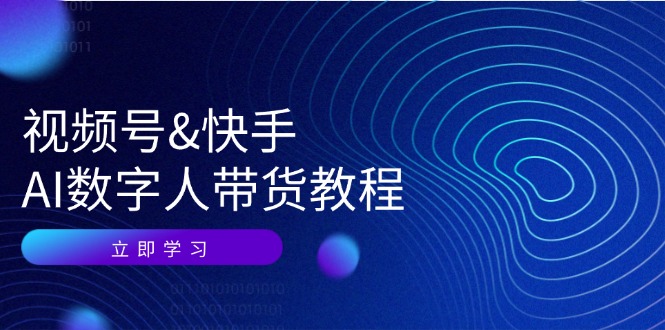 （12470期）视频号&快手-AI数字人带货教程：认知、技术、运营、拓展与资源变现-LH资源分享网