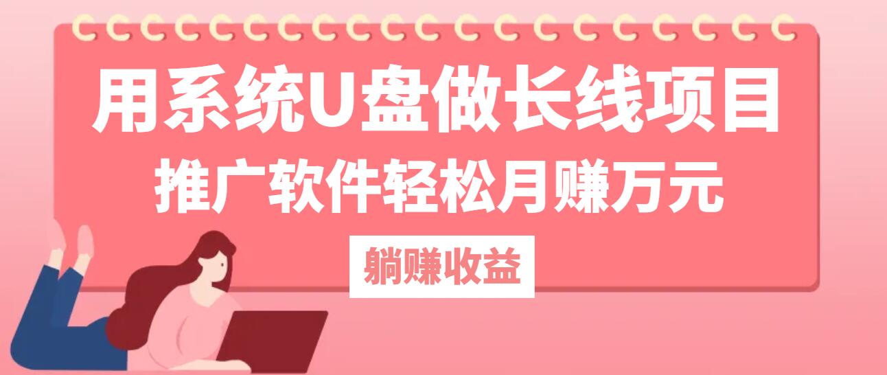 用系统U盘做长线项目，推广软件轻松月赚万元(附制作教程+软件-LH资源分享网
