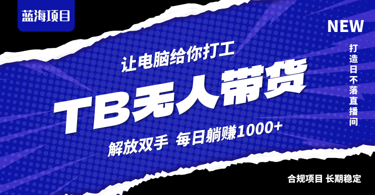 淘宝无人直播最新玩法，不违规不封号，轻松月入3W+-LH资源分享网