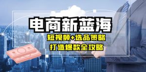 商家必看电商新蓝海：短视频+选品策略，打造爆款全攻略，月入10w+-LH资源分享网
