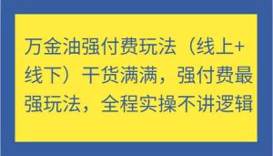 万金油强付费玩法（线上+线下）干货满满，强付费最强玩法，全程实操不讲逻辑-LH资源分享网
