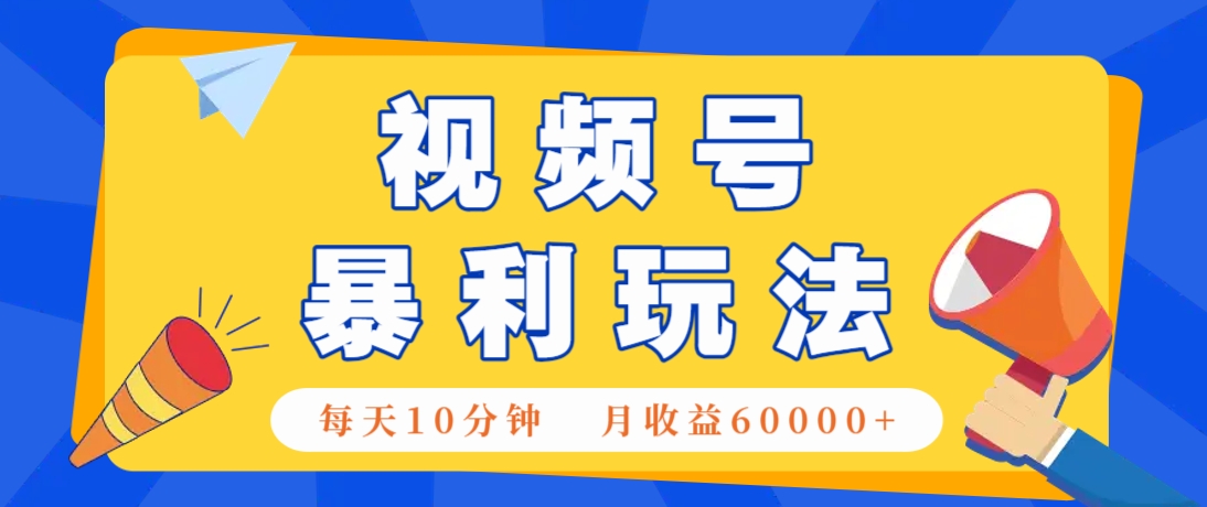 视频号AI赚钱法，每天只需10分钟，月入6万+！(超详细拆解)-LH资源分享网