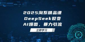 2025 淘系精品课，DeepSeek 裂变，AI 爆图，暴力引流-LH资源分享网