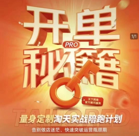淘宝开单秘籍PRO，量身定制淘天实战陪跑计划，告别做店迷茫、快速突破运营瓶颈期(更新)-LH资源分享网