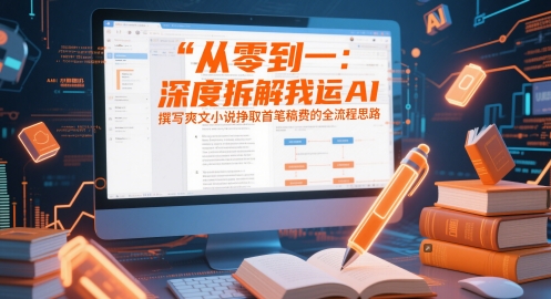从零到一：深度拆解我运用AI撰写爽文小说挣取首笔稿费的全流程思路-LH资源分享网