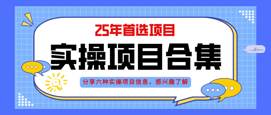 2025年实操六大项目实操演练，挂机类型，AI直播类型，轻资产创业类型，…-LH资源分享网