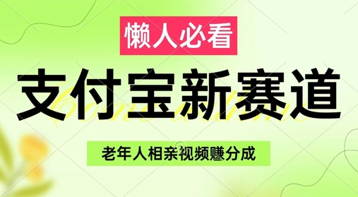 支付宝新赛道，利用老年人相亲视频，挣分成收益，轻松月入过W，操作简单-LH资源分享网
