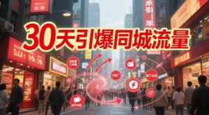 30天引爆同城流量：团购篇 认知篇 流量篇 来客篇 达人篇 老板人设IP篇 投流篇-LH资源分享网