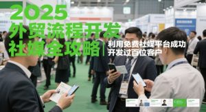 2025外贸流程开发社媒全攻略，利用免费社媒平台成功开发过百位客户-LH资源分享网