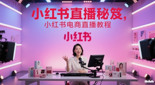小红书直播秘笈，小红书电商直播教程-LH资源分享网
