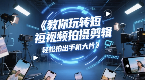 教你玩转短视频拍摄剪辑，轻松拍出手机大片-LH资源分享网