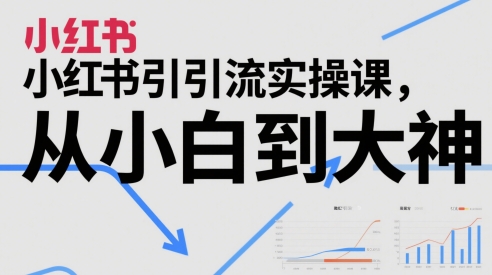 小红书引流实操课，从小白到大神-LH资源分享网