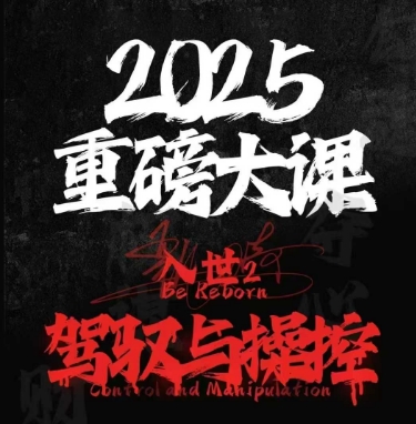 2025重磅大课，入世2，驾驭与控制-LH资源分享网