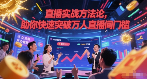 直播实战方法论，助你快速突破万人直播间门槛-LH资源分享网