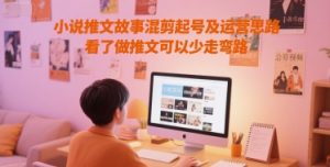 小说推文故事混剪起号及运营思路，看了做推文可以少走弯路-LH资源分享网