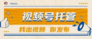 【视频号托管 】团队提供视频,你出账号,最高躺赚1W+-LH资源分享网