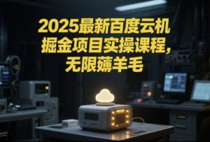 2025最新百度云机掘金项目实操课程单窗口保底5-10元月收益单窗口150+【揭秘】-LH资源分享网