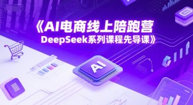 AI电商线上陪跑营，DeepSeek系列课程先导课-LH资源分享网