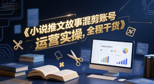 小说推文故事混剪账号运营实操，全程干货-LH资源分享网