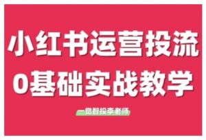 小红书运营投流,小红书广告投放从0到1的实战课,学完即可开始投放(更新)-LH资源分享网