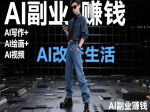 AI改变生活(Ai写作+AI绘画+Ai视频)，AI副业挣钱-LH资源分享网