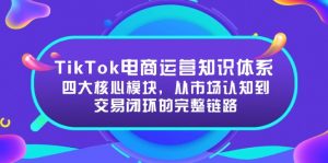 TikTok电商运营知识体系：四大核心模块，从市场认知到交易闭环的完整链路-LH资源分享网