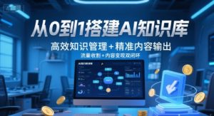 从0到1搭建AI知识库，高效知识管理+精准内容输出，流量收割+内容变现双闭环-LH资源分享网