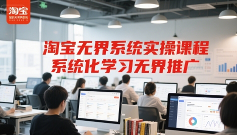 淘宝无界系统实操课程，系统化学习无界推广-LH资源分享网