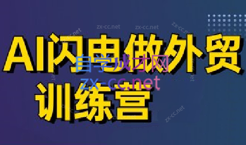 大卫·AI闪电做外贸训练营(更新6月)-LH资源分享网